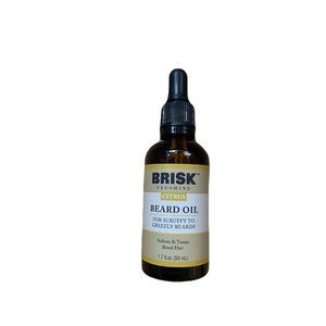 Brisk Beard Grooming Oil Liquid, Citrus for Beard Hair, 1.7 Oz